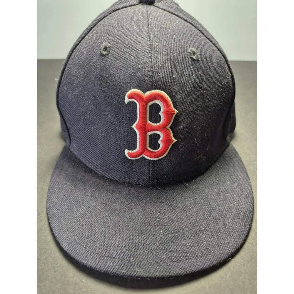 Boston Red Sox Authentic‎ New Era MLB  Fitted kids Cap Navy/Red 6 3/4